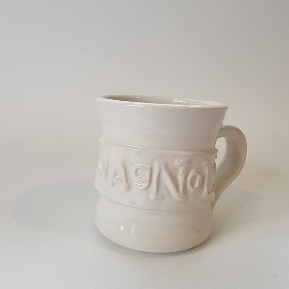 MAGNOLIA coffee mug clay Magnolia Market Black Oak Art Waco Texas Joanna Gaines - Picture 1 of 7